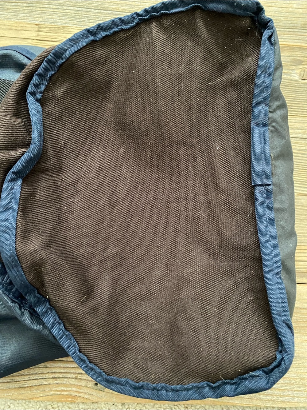 Filson Alaska Outfitters Blue/Brown Drawstring Backpack. - Picture 7 of 13